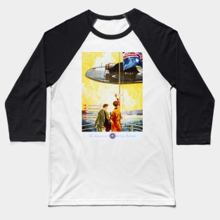 Vintage Travel - Skyways Baseball T-Shirt